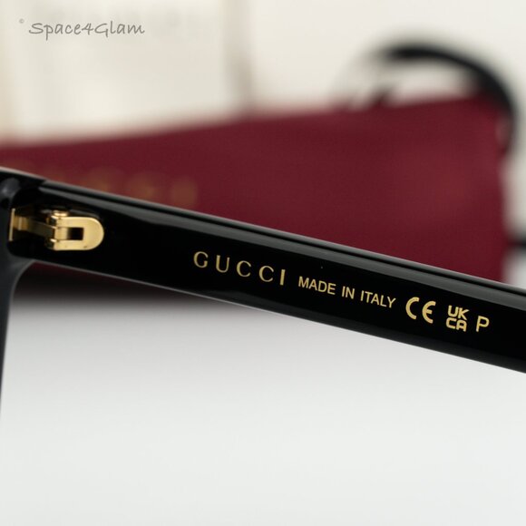 BRAND NEW Gucci Men Sunglasses Black Grey Square GG0637SK 004 - Picture 7 of 10